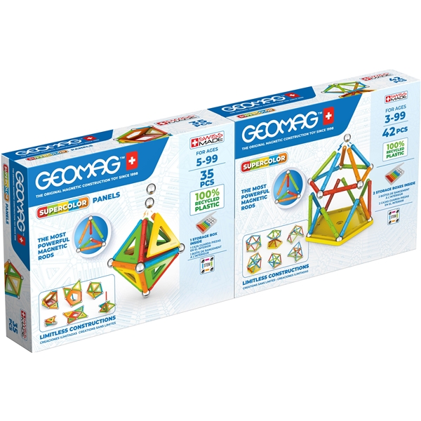 Geomag Supercolor Dobbeltpakke 35 + 42 Dele