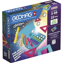 Geomag Glitter Panels Recycled 22 Dele