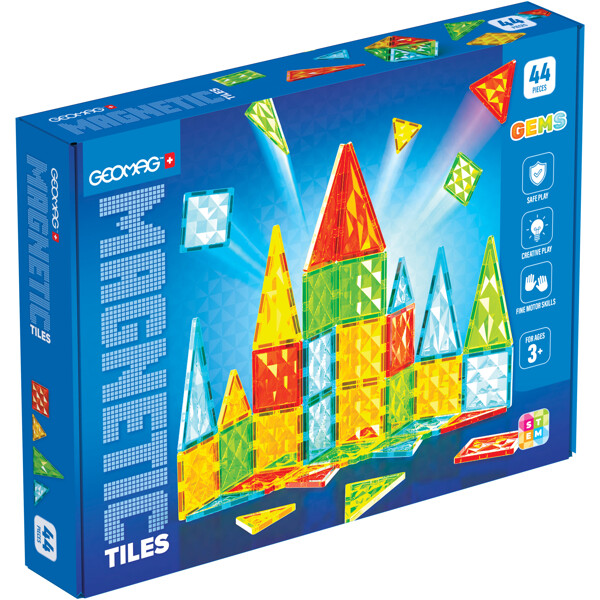 Geomag Magnetiske Fliser Gems 44 Dele (Billede 1 af 6)