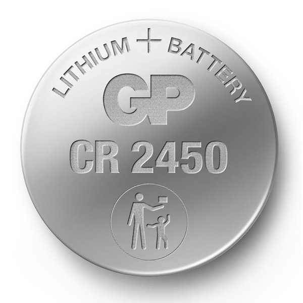 GP Batteries CR2450, 3V, Pakke med 2 stk. (Billede 2 af 2)