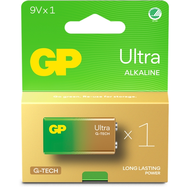 GP Batteries Ultra 9V-batteri (Billede 1 af 2)