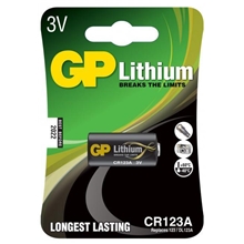 GP Batteries CR123A 3V, Pakke med 1 stk.