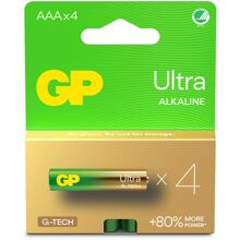 GP Batteries Ultra Alkaline AAA 4-pak