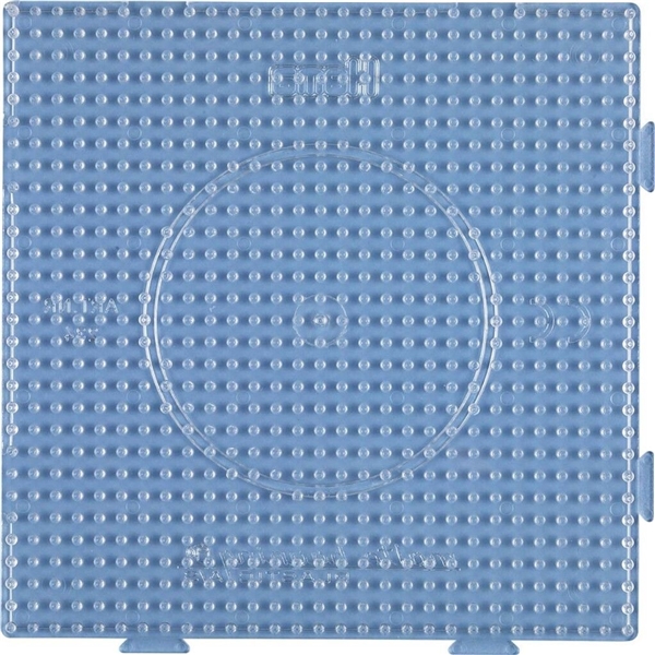 Hama Midi Stor Bygbar Transparent Perleplade