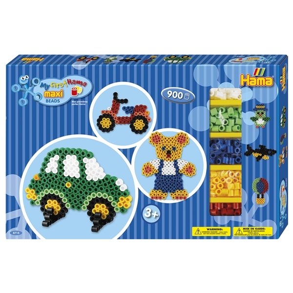 Hama Maxi Stor Gaveæske Bil Bamse