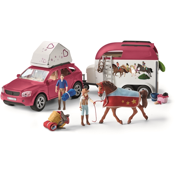 Schleich 42535 Horse Adventures Car & Trailer (Billede 1 af 9)