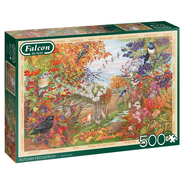 Puslespil 500 Brikker Autumn Hedgerow (Billede 1 af 2)