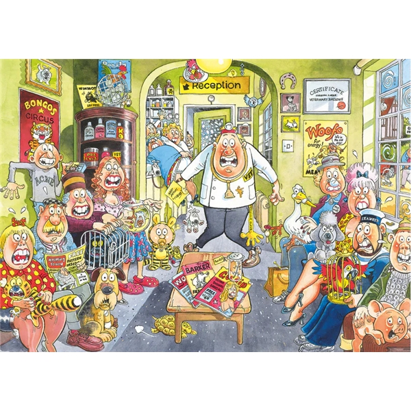 Wasgij Original 18 Oprør hos dyrlægen! (Billede 2 af 2)