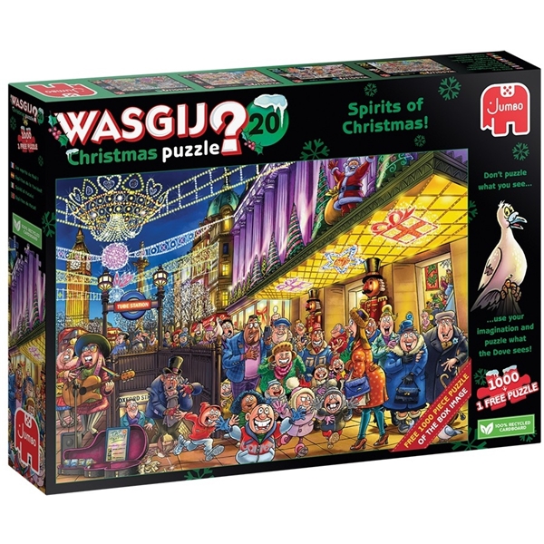 Wasgij Christmas 20 Julens ånder! (2x1000) (Billede 1 af 2)