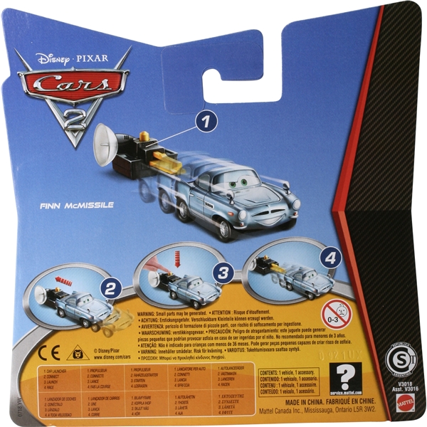 Biler 2 Car w Launcher - Finn McMissile (Billede 2 af 2)