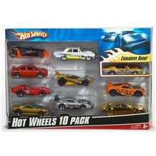 10 st/pakke - Hot Wheels Cars Giftpack