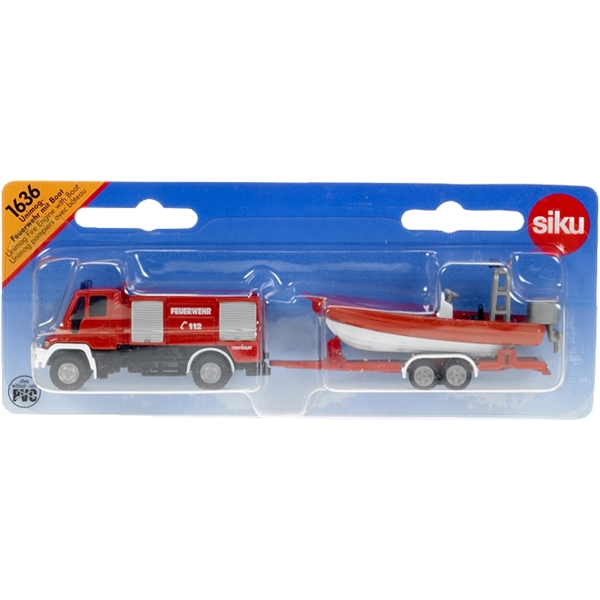 Siku 1:87 Brandbil med Redningsbåd 1636