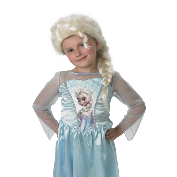 Elsa Frost Frozen Dragt Paryk (Billede 2 af 3)