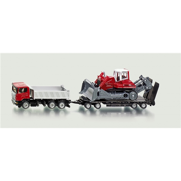 Siku 1:87 Scania Lastbil Anhænger Gravemaskine (Billede 2 af 3)