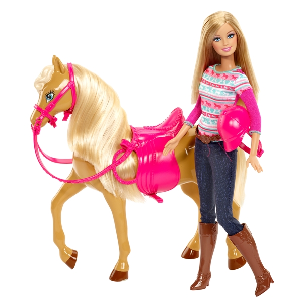 Barbie - Dukke med Hest og Tilbehør (Billede 3 af 5)