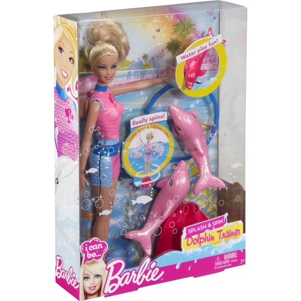 Barbie I Can Be Splash and Spin Dolphin Trainer (Billede 1 af 5)