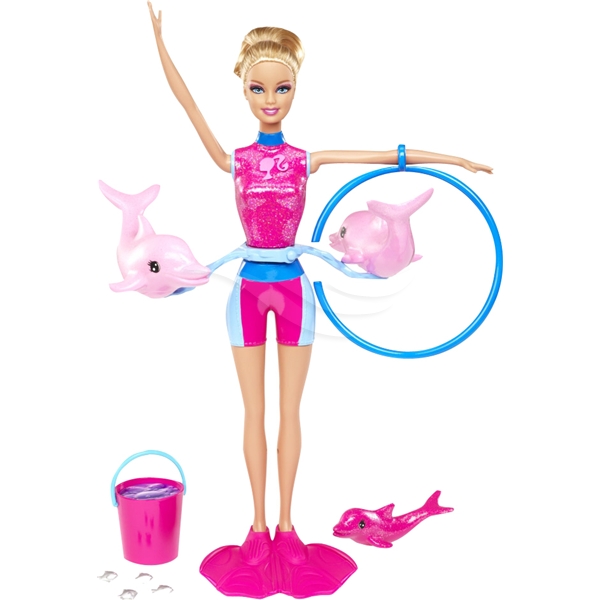 Barbie I Can Be Splash and Spin Dolphin Trainer (Billede 2 af 5)