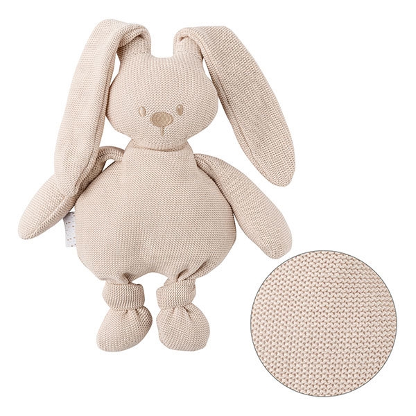 Nattou Lapidou Gosedjur Kanin Stickad Beige (Billede 1 af 2)