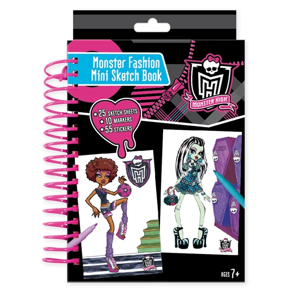Monster High Fashion Mini Sketch Book (Billede 1 af 2)