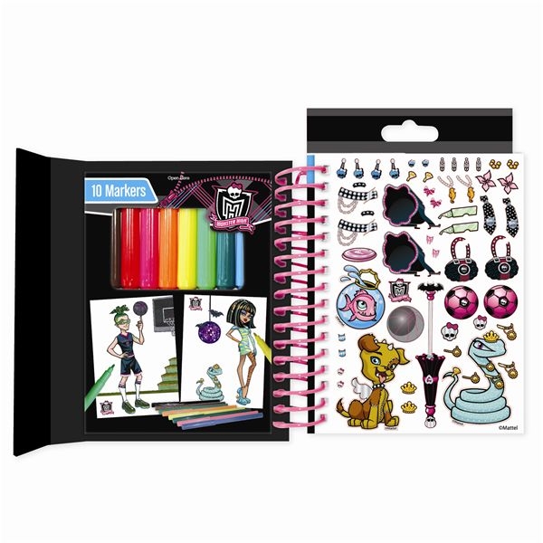 Monster High Fashion Mini Sketch Book (Billede 2 af 2)