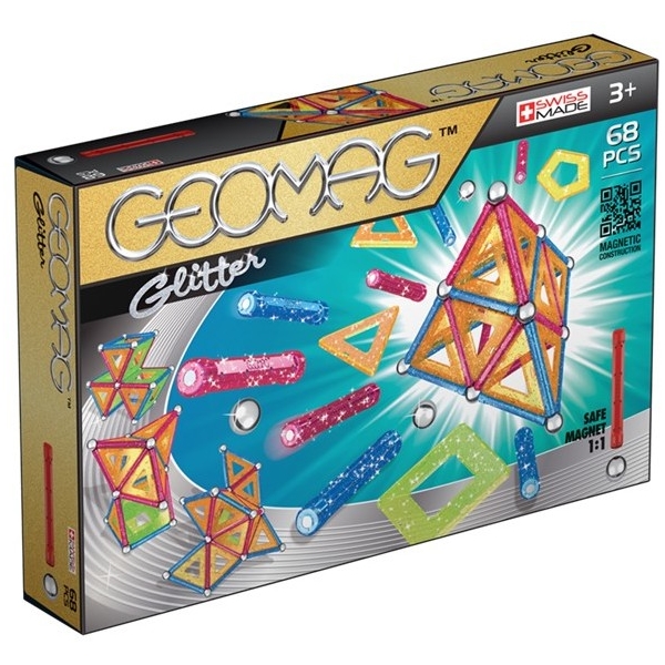 Geomag Panels Glitter 68 Dele (Billede 1 af 6)