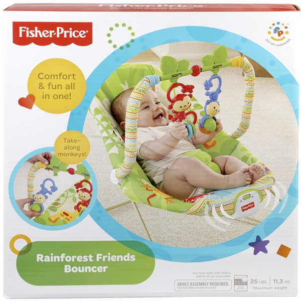 Fisher Price Rainforest Friends Bouncer (Billede 3 af 3)