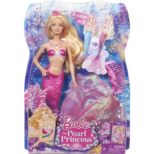 Barbie Pearl Princess 2-in-1 Mermaid Princess (Billede 6 af 6)