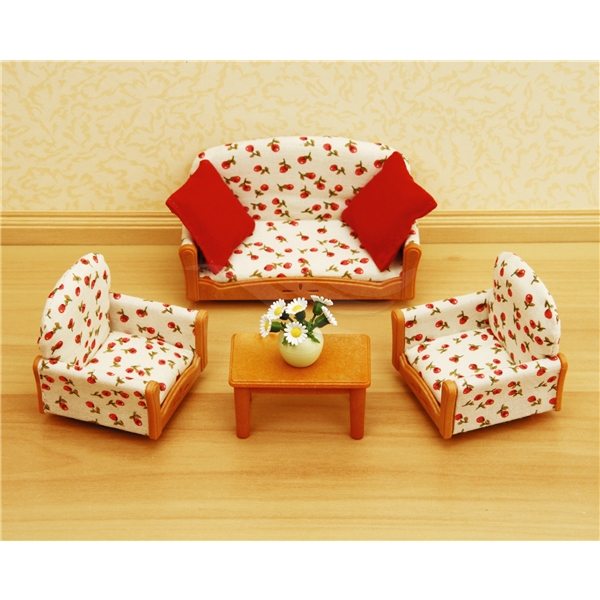 Sylvanian Families Sofa Sæt 3 Dele (Billede 2 af 2)