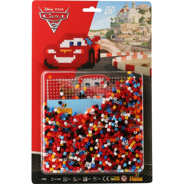 Hama Perlesæt 7982 - Disney Biler 2