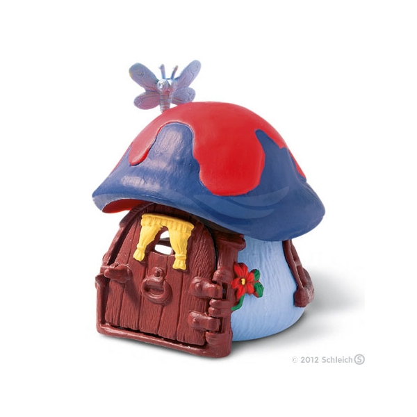 Schleich Smurf - 49013 Lille Smølfehus, Blåt