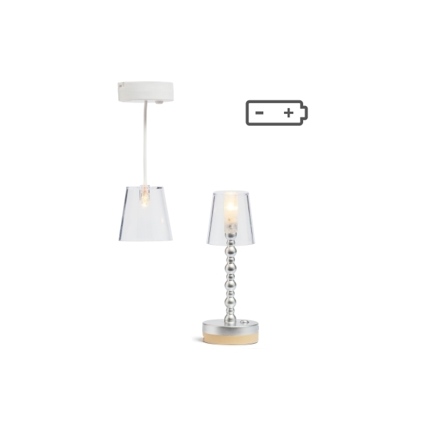 Lundby Gulv + Loftlampe Batteri (Billede 1 af 2)