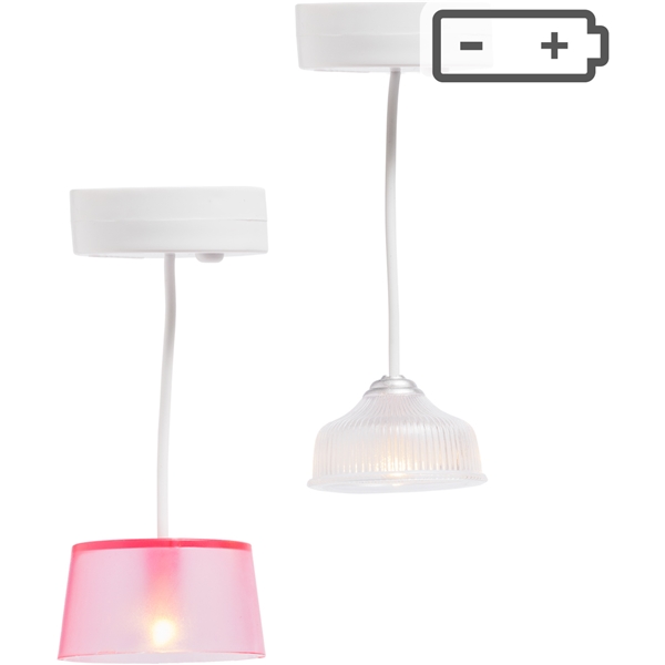 Lundby 2 Loftlamper Batteri (Billede 1 af 3)