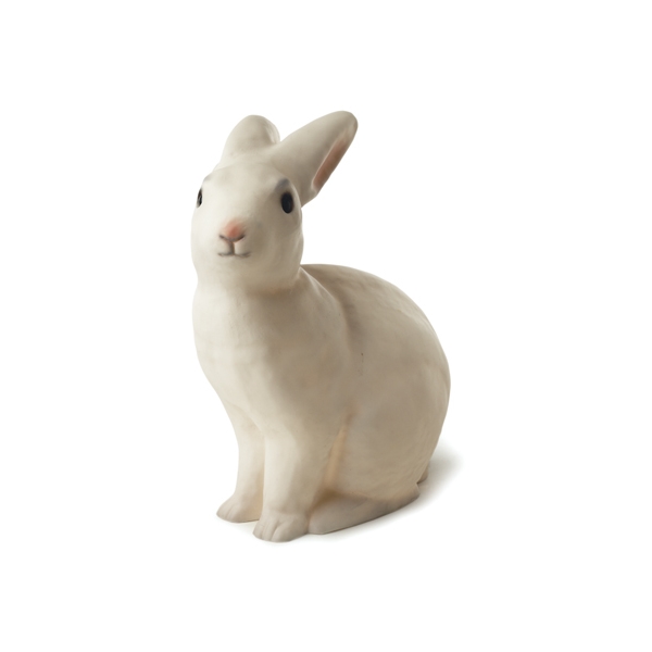 Lampe Klassisk Kanin Hvid (Billede 1 af 4)
