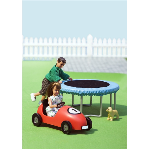 Lundby Småland Trampolin + Sæbekassebil (Billede 2 af 2)