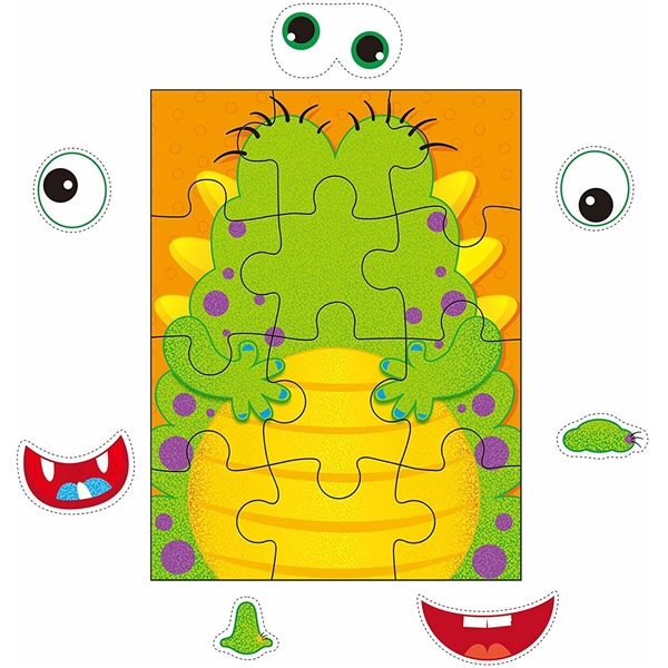 Funny Faces Sticker Puzzles (Billede 6 af 6)