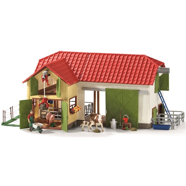 Schleich Stor Gård med Dyr og Tilbehoer (Billede 1 af 7)