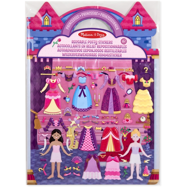 Reusable Puffy Stickers Playset Princess (Billede 1 af 3)