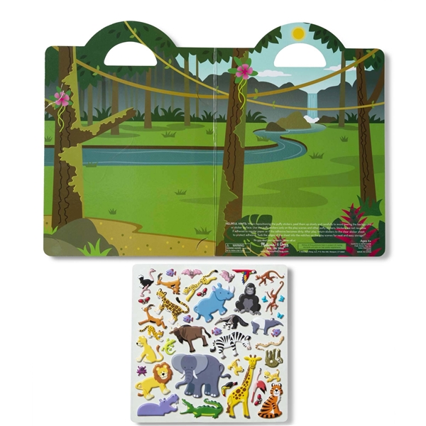 Reusable Puffy Stickers Playset Safari (Billede 2 af 3)