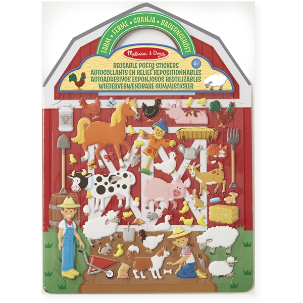 Reusable Puffy Stickers Playset Farm (Billede 1 af 3)