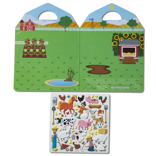 Reusable Puffy Stickers Playset Farm (Billede 2 af 3)