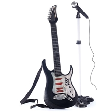 Music Elguitar med Mikrofon & Stativ