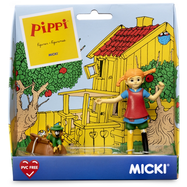 Pippi Langstrømpe Figursæt (Billede 5 af 5)