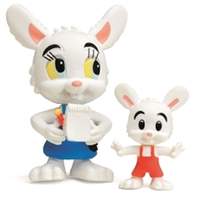 Bamse Nina Kanin & Minihop Figursæt