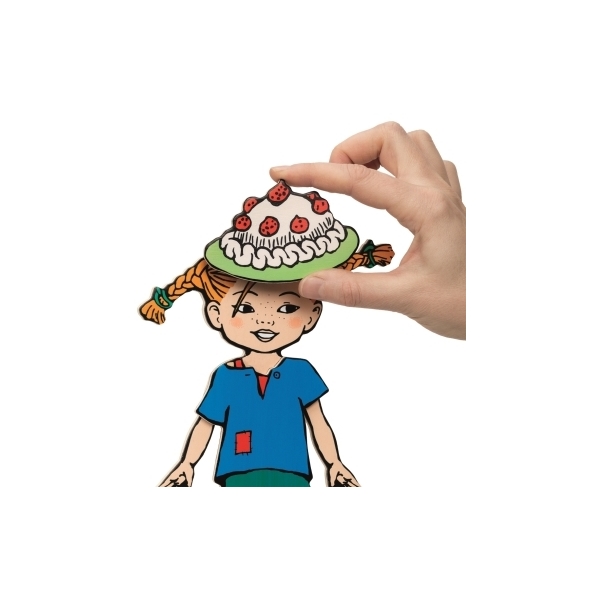 Pippi Klæder Om Magnetdukke (Billede 3 af 6)