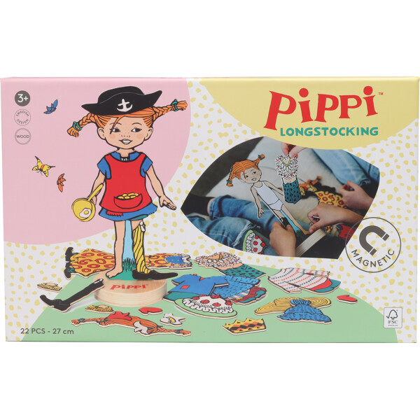 Pippi Klæder Om Magnetdukke (Billede 6 af 6)