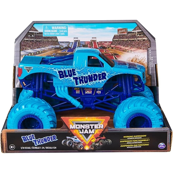 Monster Jam 1:24 Collector Trucks Blue Thunder (Billede 1 af 3)