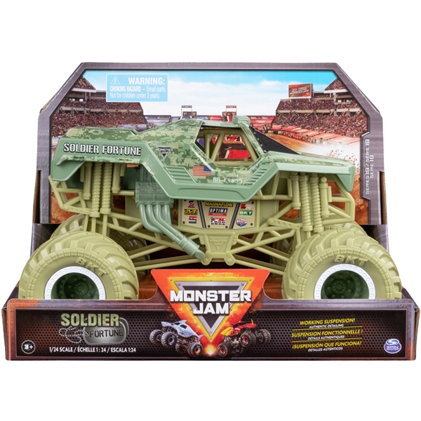 Monster Jam 1:24 Trucks Soldier Fortune (Billede 1 af 3)