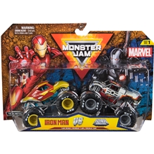 Monster Jam 1:64 Iron:War Machine 2-pak