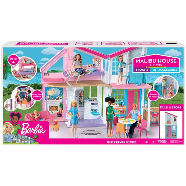 Barbie Malibu Hus Legesæt (Billede 3 af 6)