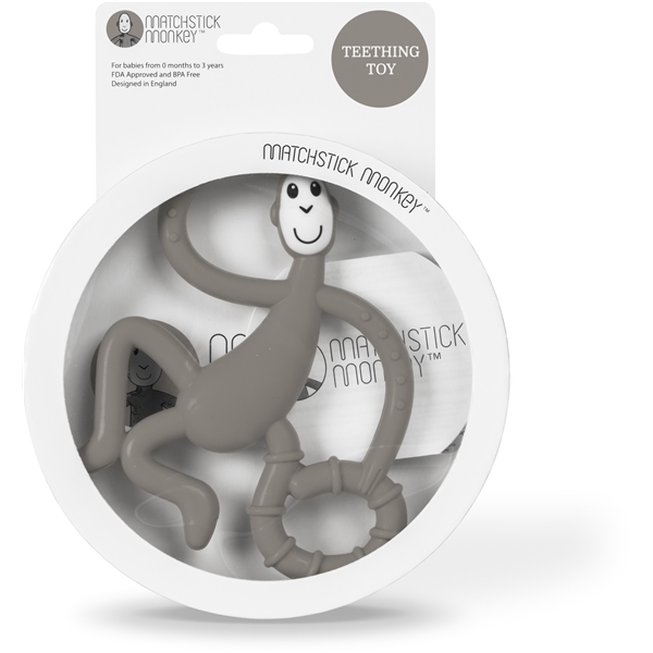 Matchstick Monkey Dancing Teether Grey (Billede 2 af 4)